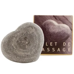 Aleppo Soap Co Massage hart leisteen zwart