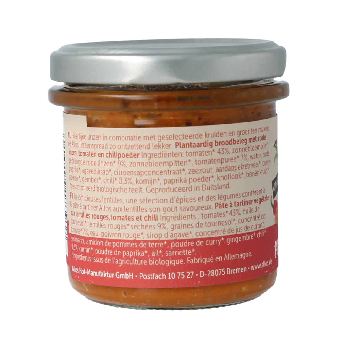 Allos Linzenspread rode chili bio