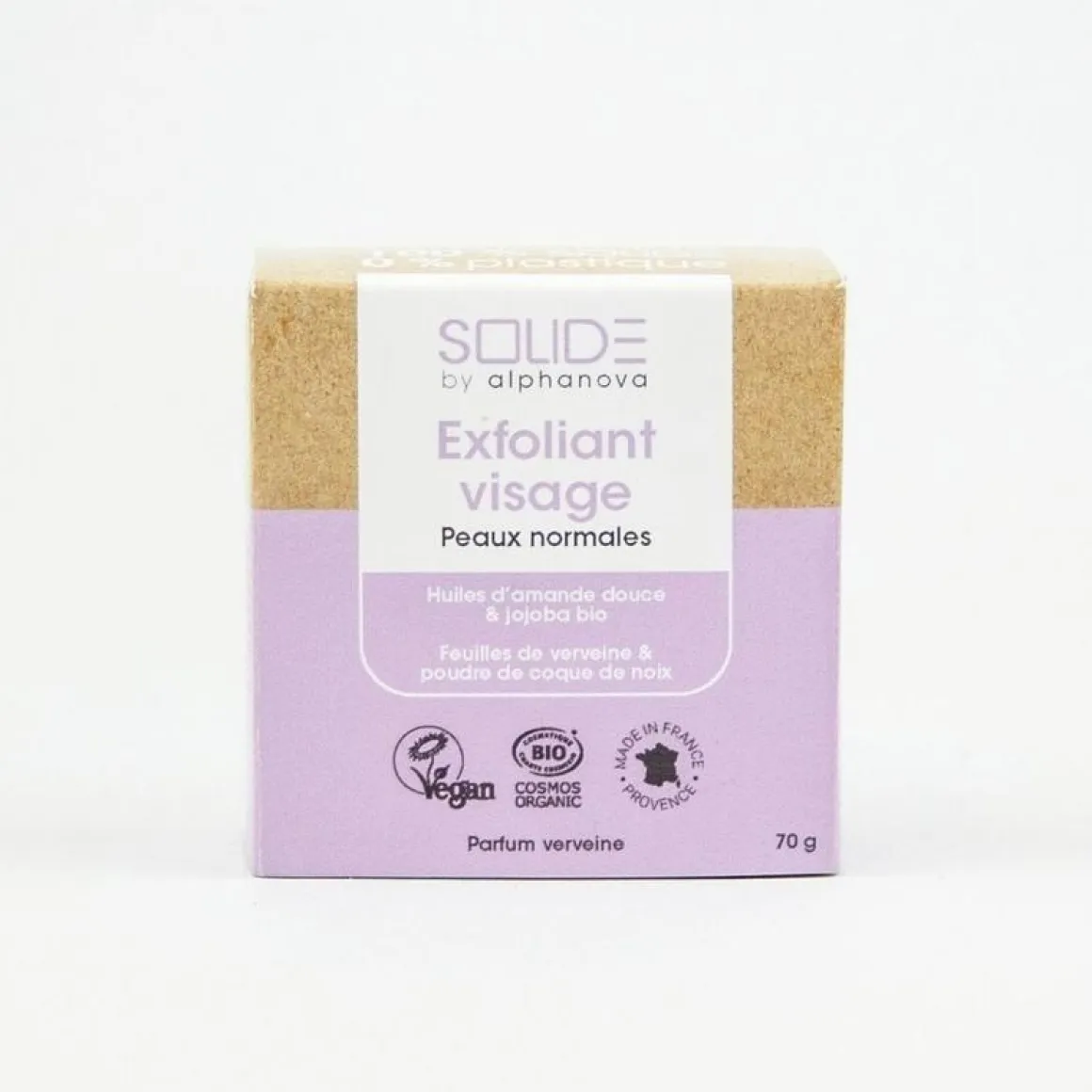 Alphanova Solide Exfoliating bar bio almond jojoba scrub
