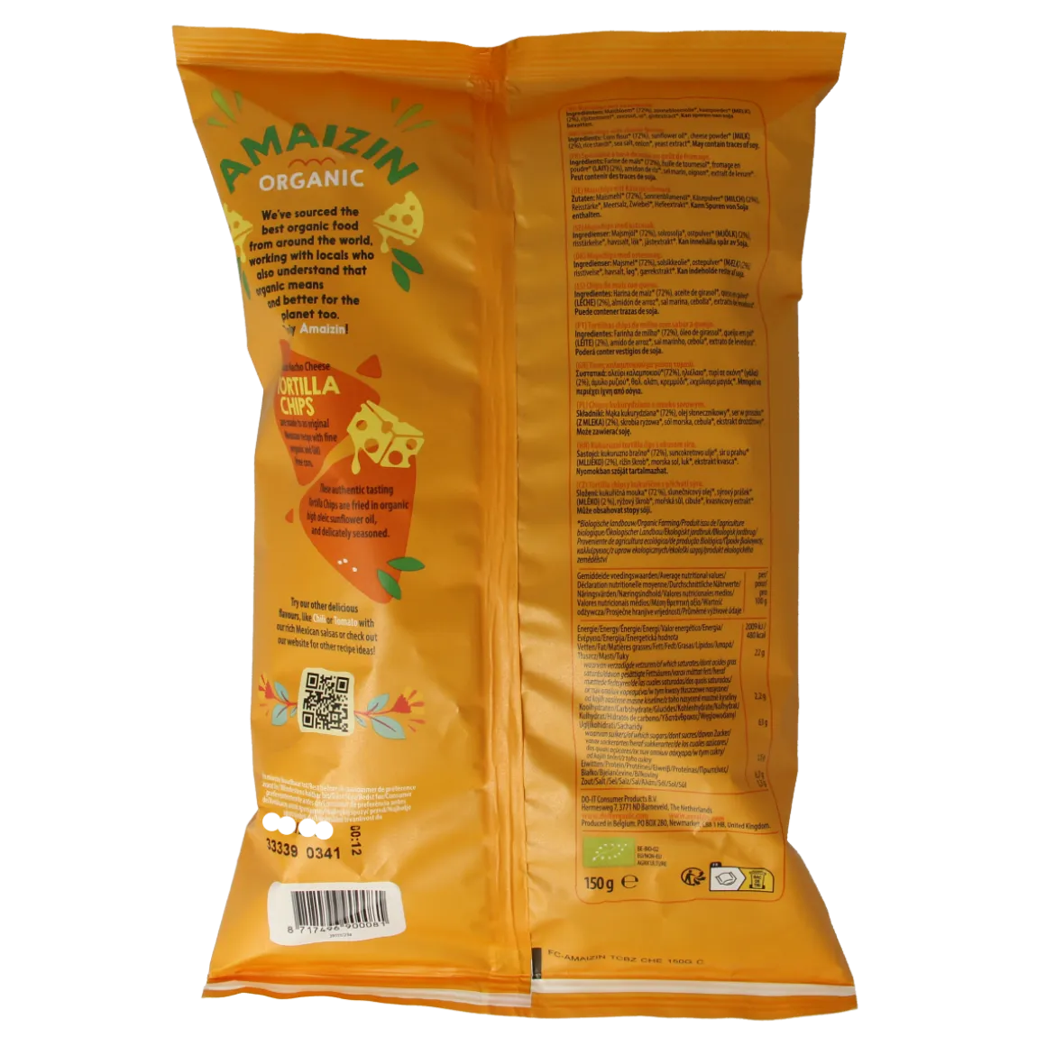 Amaizin Corn chips nacho bio