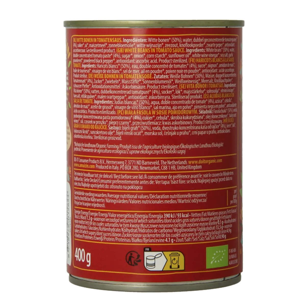 Hot Amaizin Witte bonen in tomatensaus bio