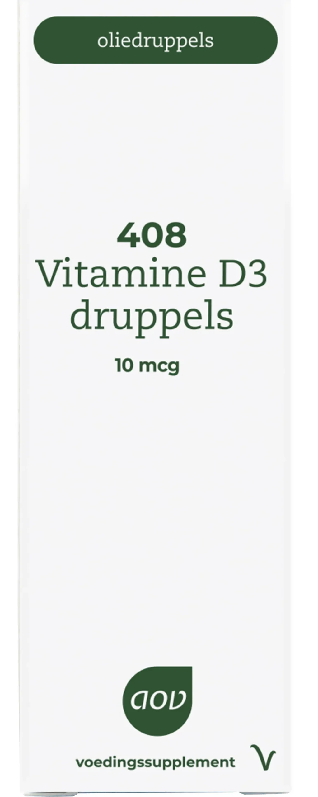 AOV 408 Vitamine D3 druppels 10mcg