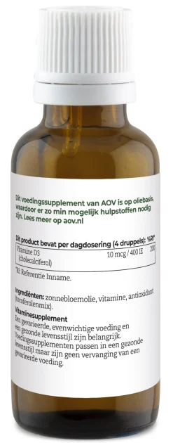 AOV 408 Vitamine D3 druppels 10mcg