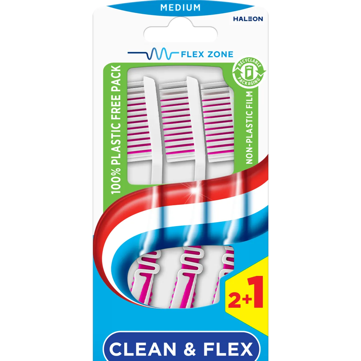 Aquafresh Tandenborstel clean & flex medium