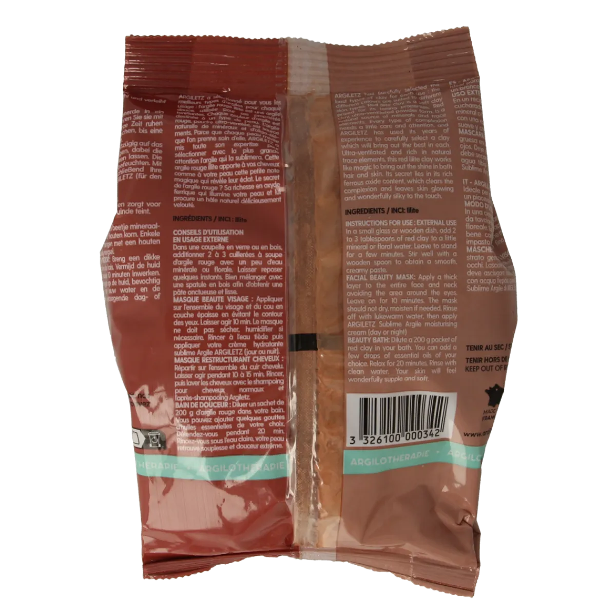 Clearance Argiletz Klei superfijn rood