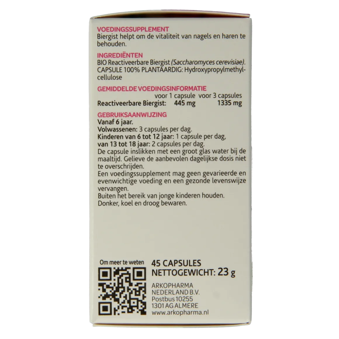 Arkocaps Biergist bio