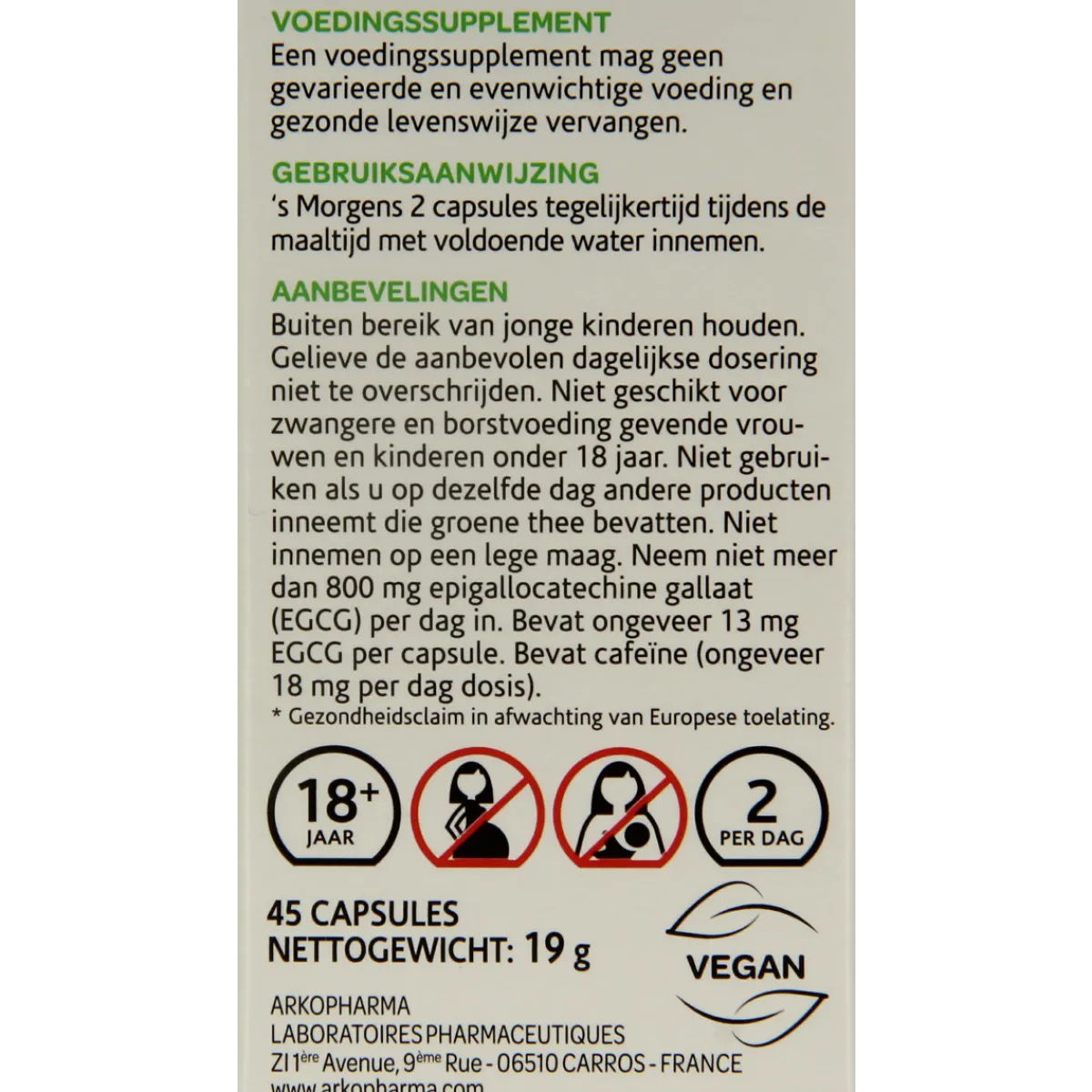 Best Arkocaps Groene thee bio