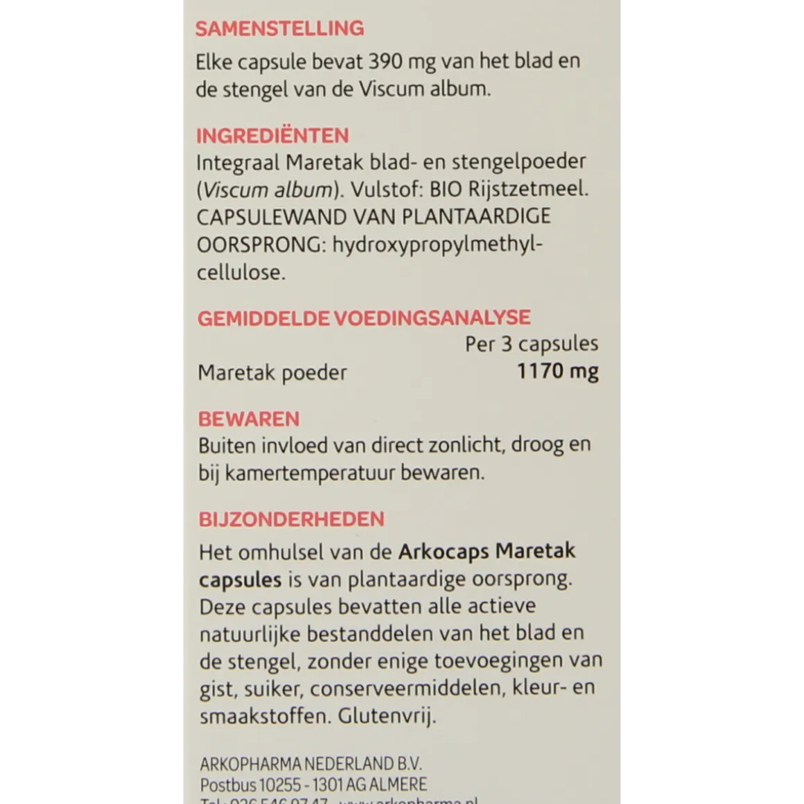Arkocaps Maretak