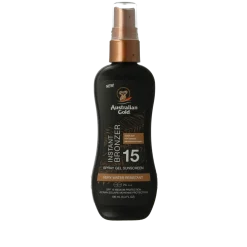 Outlet Australian Gold Spray gel met bronzer SPF15