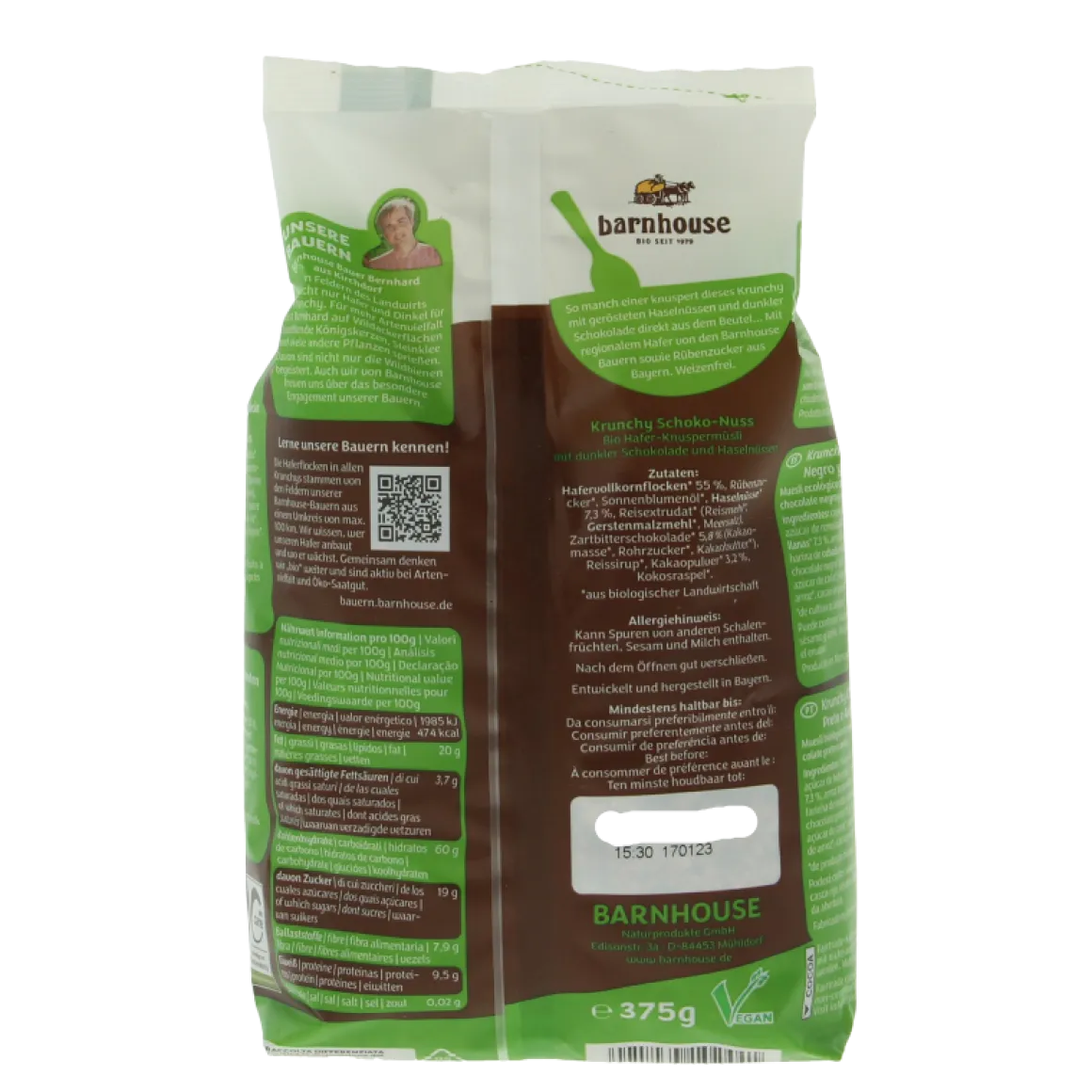 Barnhouse Krunchy choco noten bio