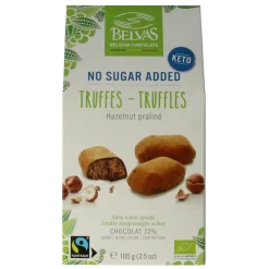 Sale Belvas Hazelnoot praline truffels bio
