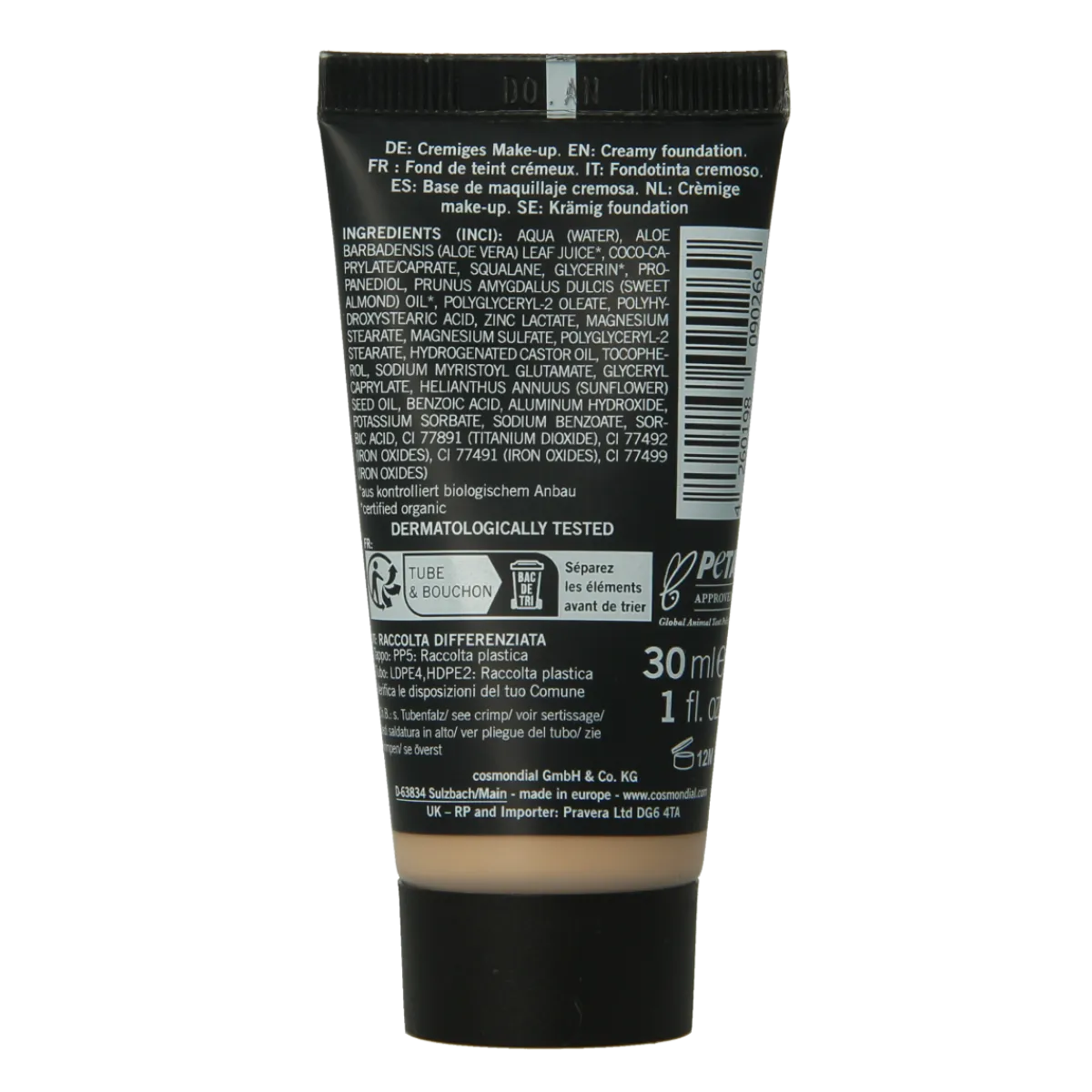 Hot Benecos natural beauty Natural creamy make up foundation caramel