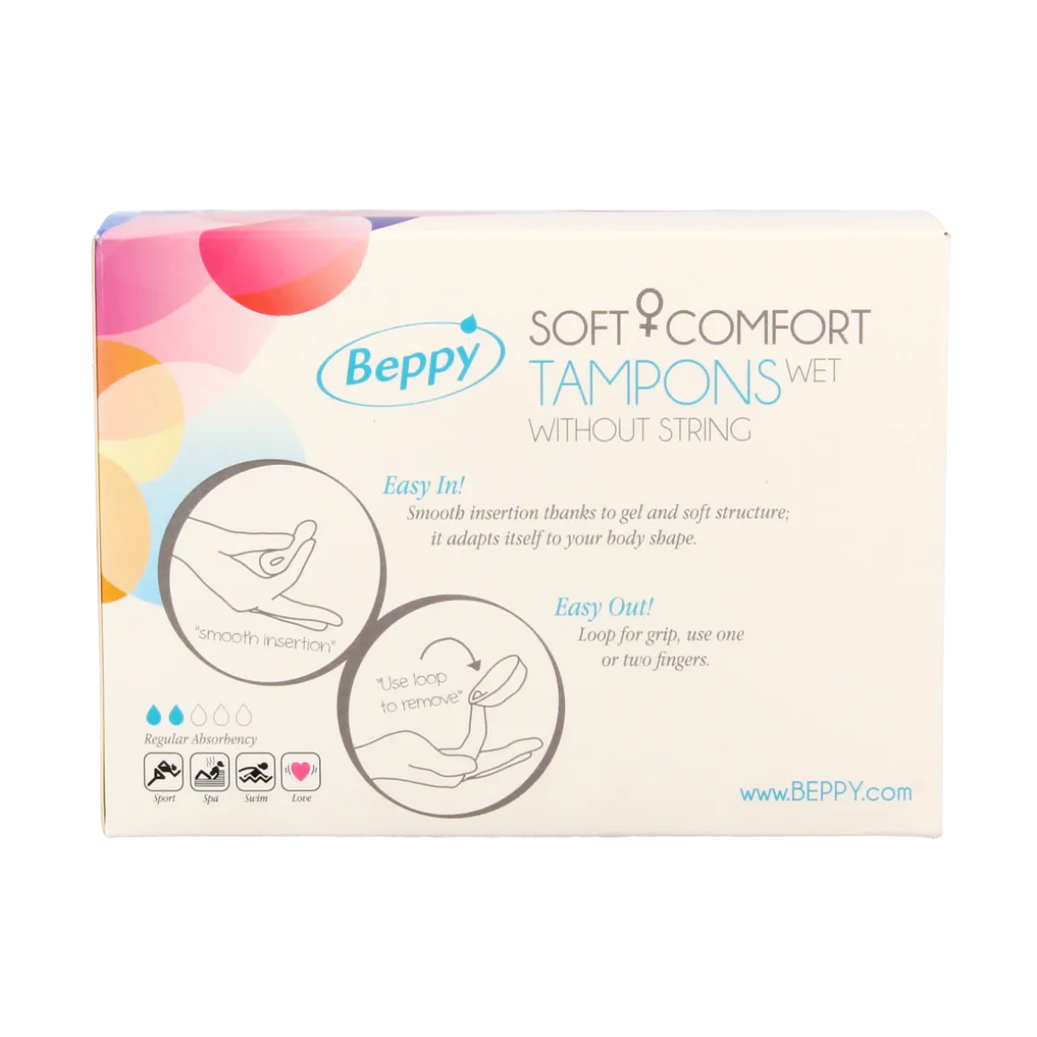 Beppy Soft+ comfort tampons wet