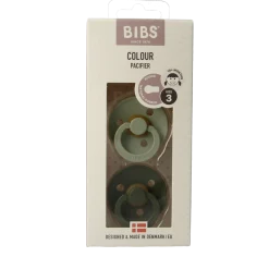 Outlet Bibs Fopspeen maat 3 sage/hunter green 2 pack
