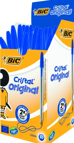 BIC Cristal pennen blauw doos