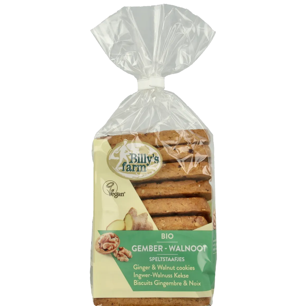 Billy's Farm Gember walnootstaafjes bio