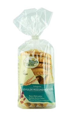 Billy's Farm Rozijnenkoekjes gevuld bio