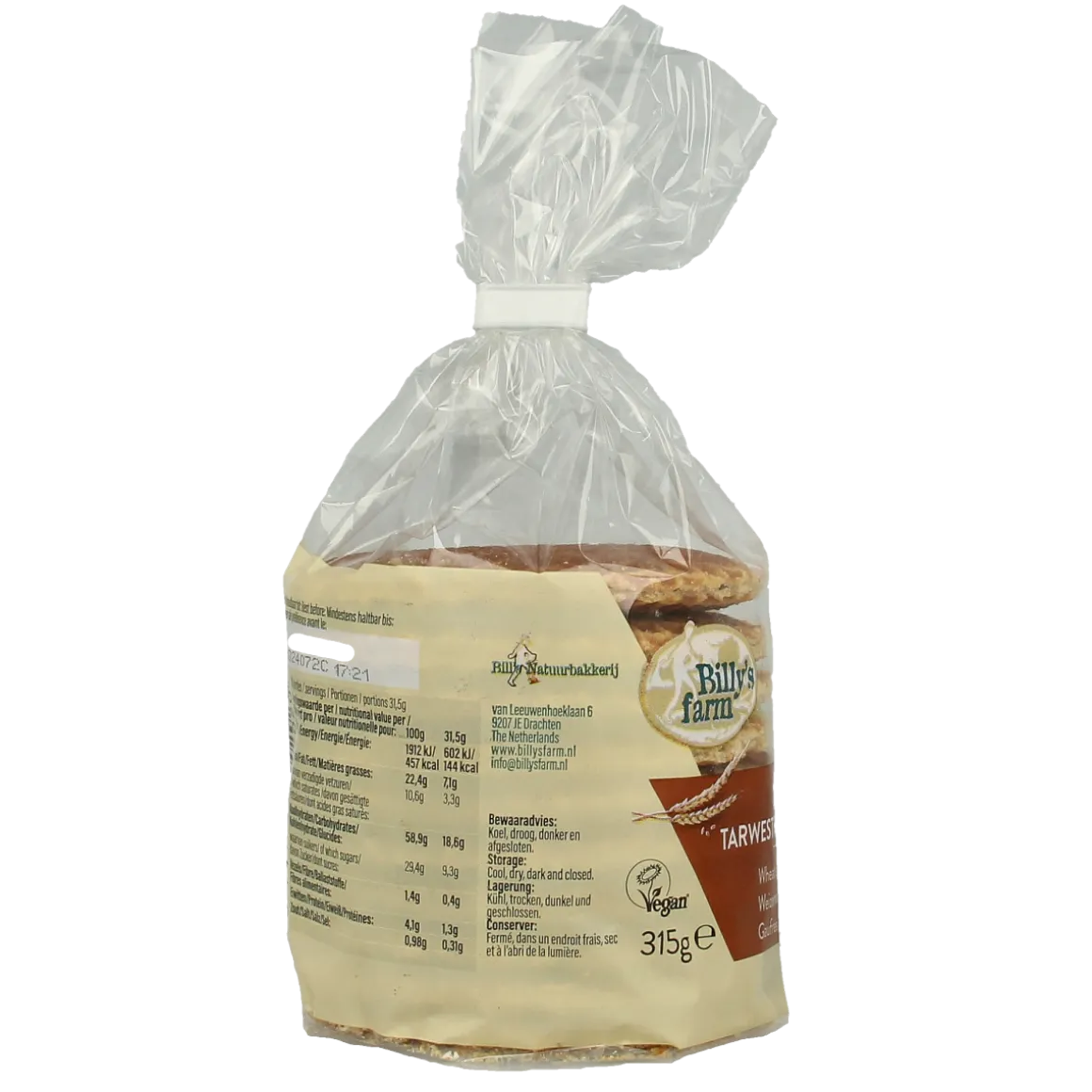 Billy's Farm Tarwestroopwafels bio
