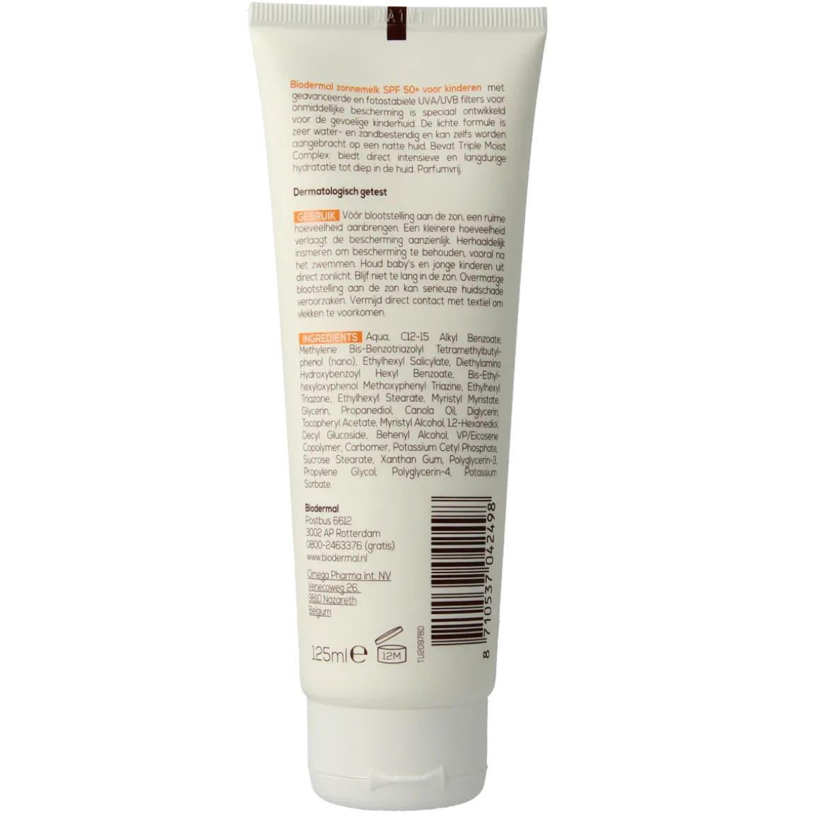 Biodermal Zonnemelk kids SPF50+
