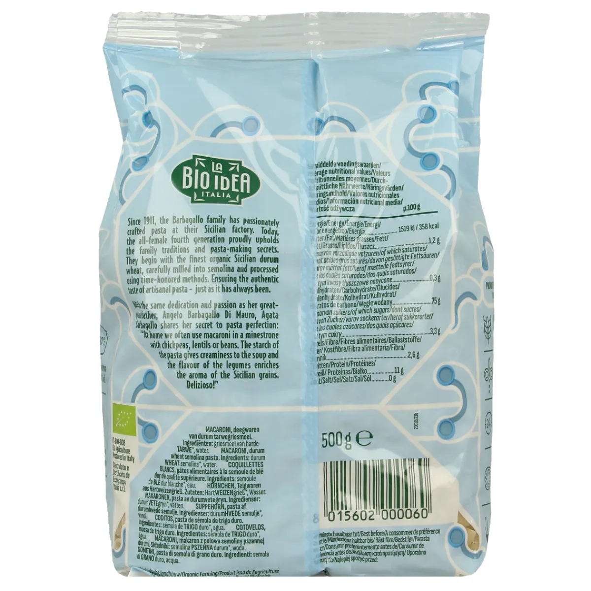 Discount Bioidea Macaroni wit elleboogjes bio