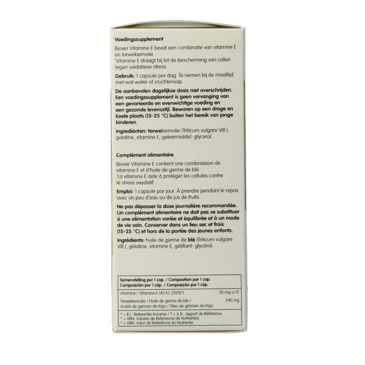 Biover Vitamine E natural 45IE