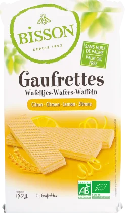 Bisson Citroen wafels gaufrettes bio