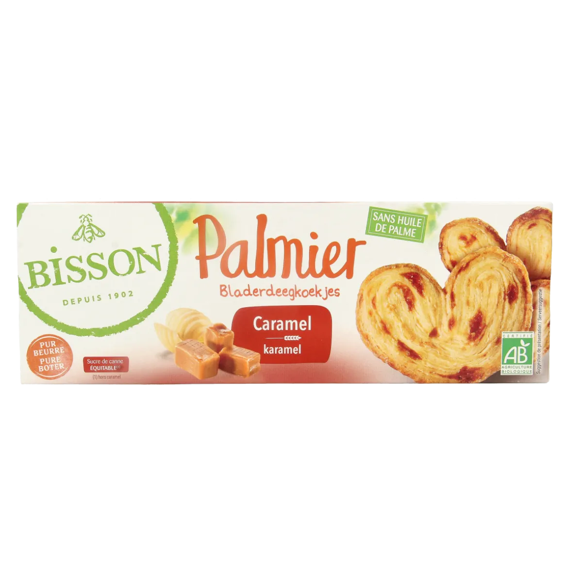 Bisson Palmier bladerdeegkoek caramel bio
