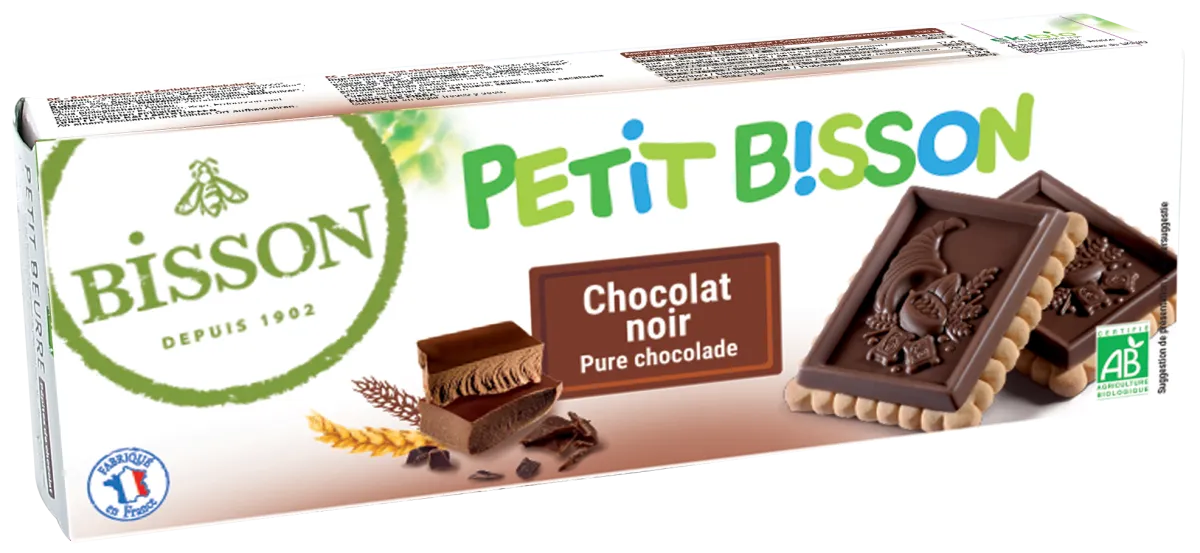 Outlet Bisson Petit theebiscuit pure chocolade bio