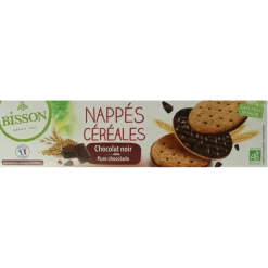 Bisson Pure chocolade frosted granenkoekjes bio
