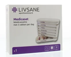 Clearance Blockland Medicaset medicijnbox wit 5V braille