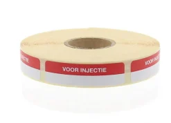 Blockland Strooketiket voor injectie 44 x 11mm