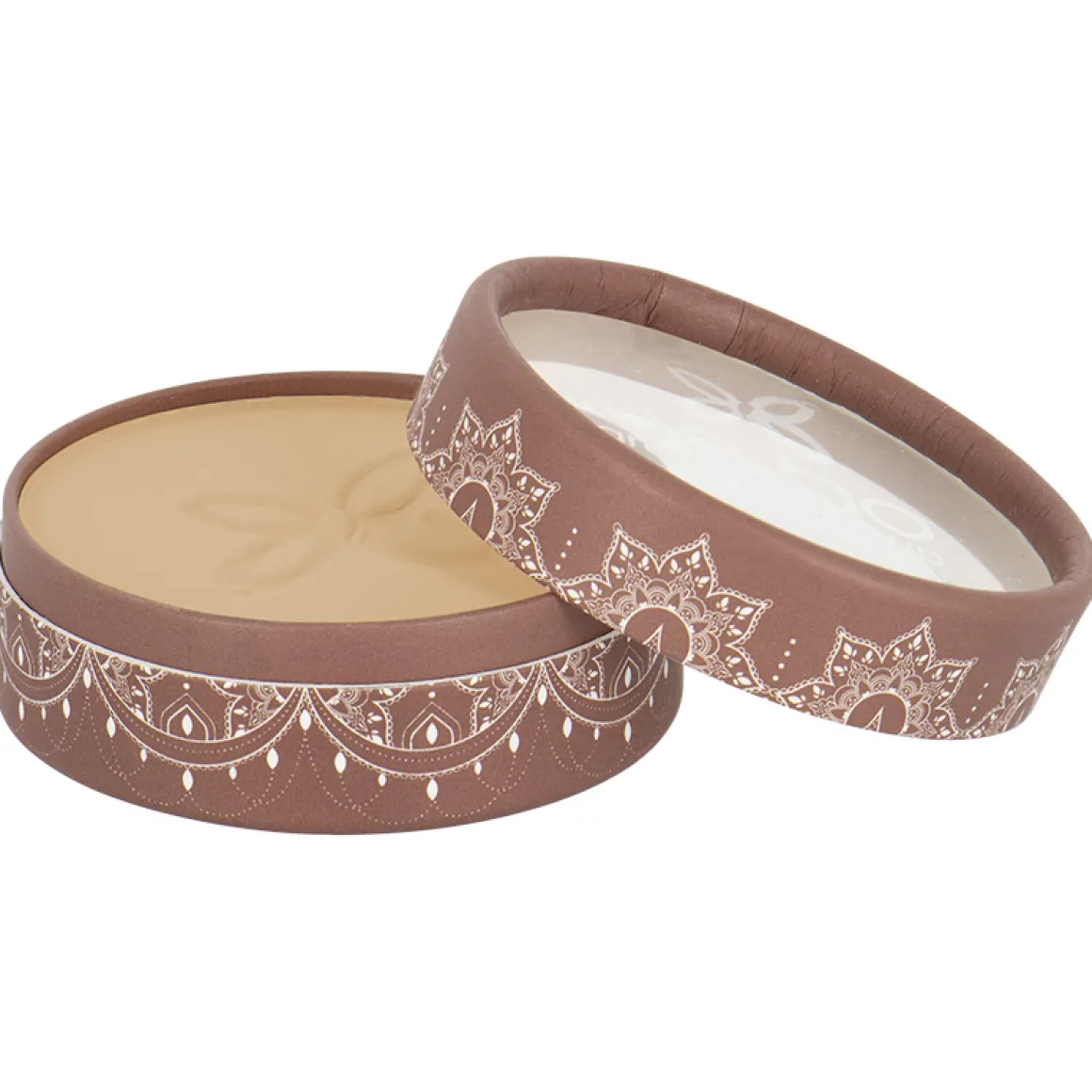 Boho green makeup Compact powder beige dore 03