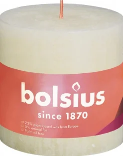 Hot Bolsius Rustiekkaars shine 100/100 soft pearl