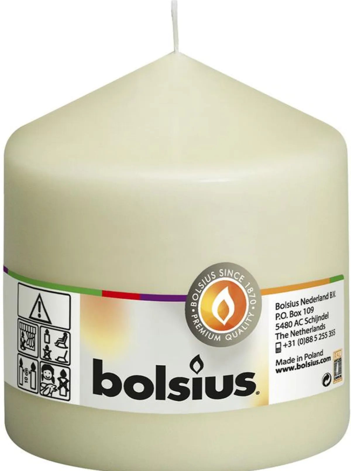 Discount Bolsius Stompkaars 100/98 ivoor