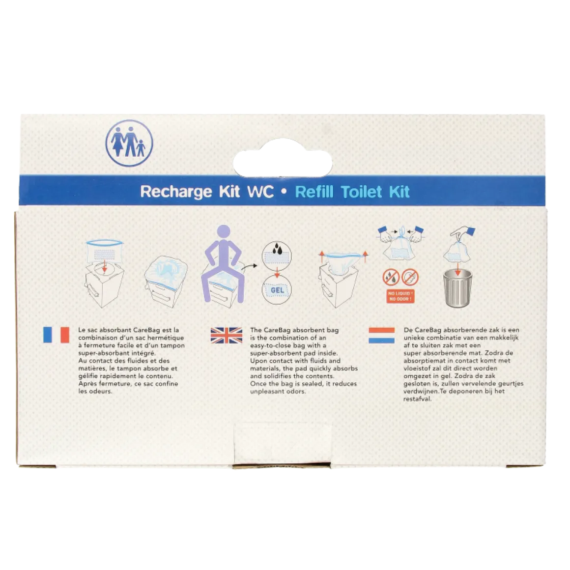 CareBag Meeneemtoilet navulzak