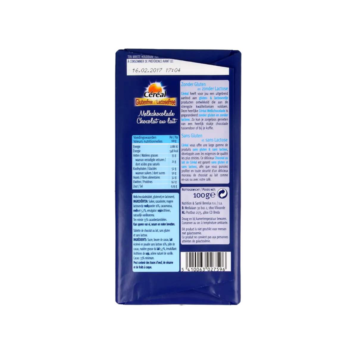 Cereal Melkchocolade glutenvrij