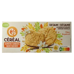 Cereal Sesam vanille koek