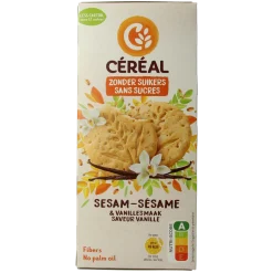 Cereal Sesam vanille koek