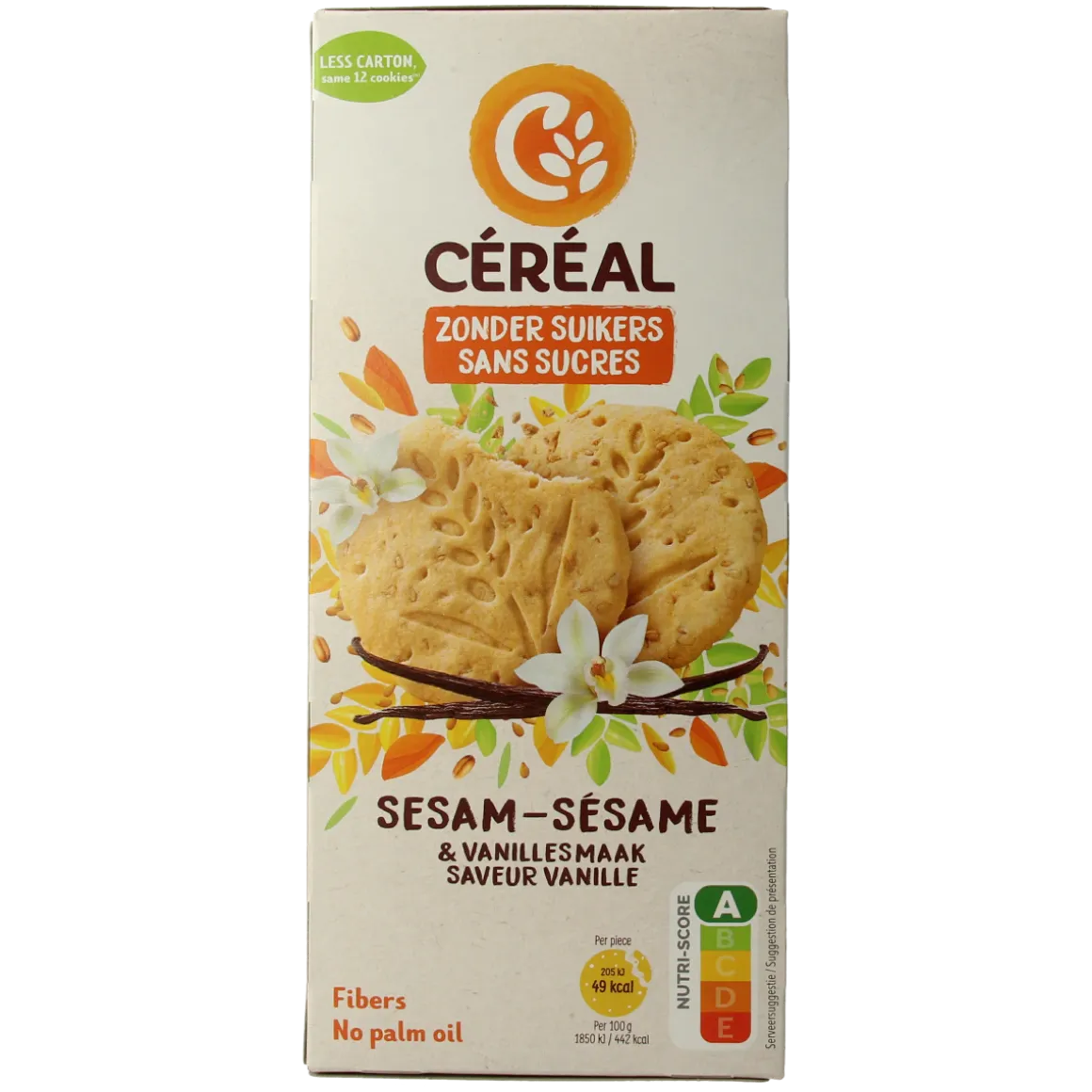 Cereal Sesam vanille koek