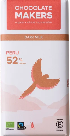 Online Chocolatemakers Awajun 52% donkere melk fairtrade bio