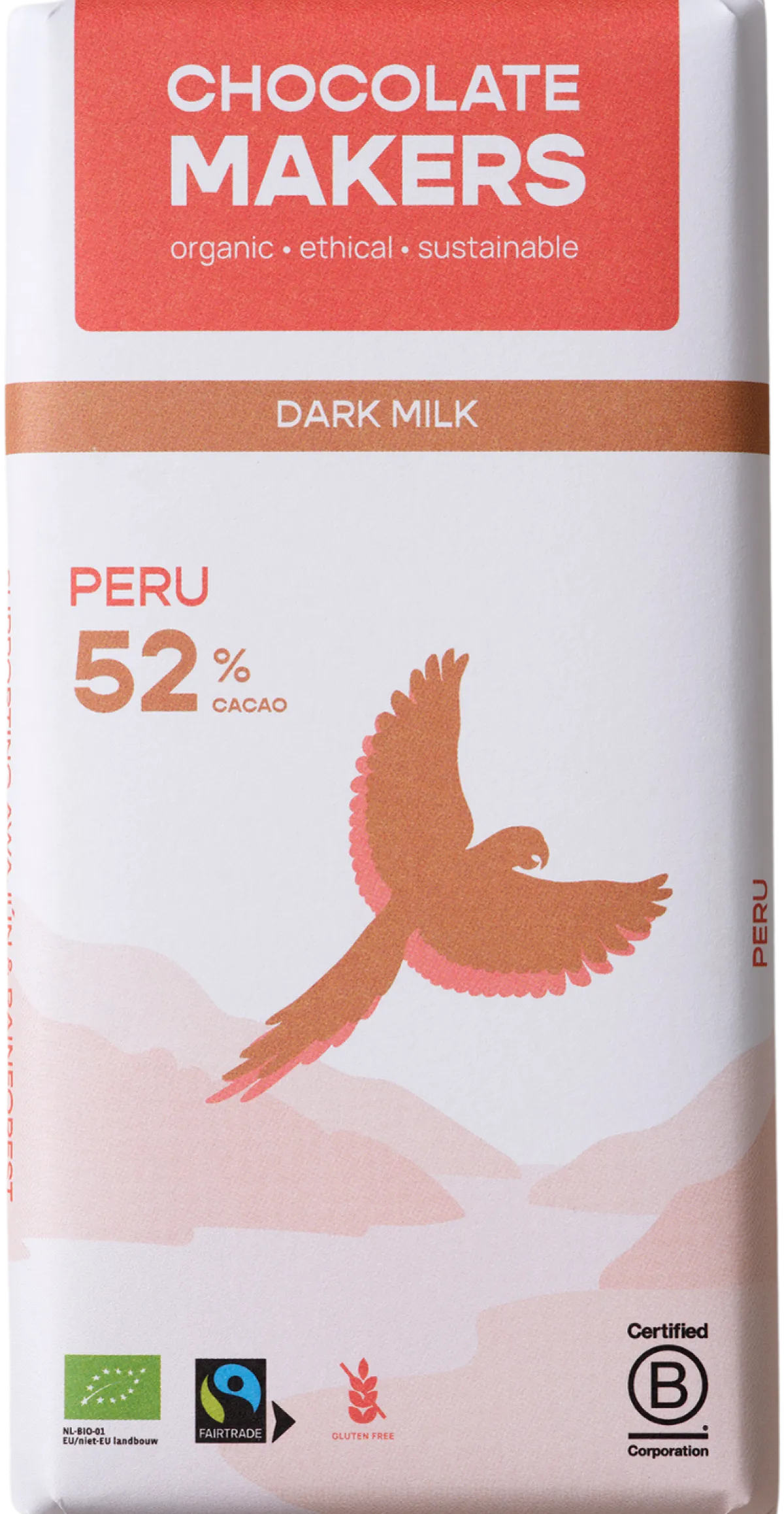 Online Chocolatemakers Awajun 52% donkere melk fairtrade bio
