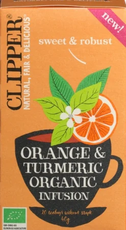 Clipper Orange & turmeric infusion bio