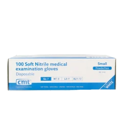 Clearance CMT Onderzoekshandschoen nitriel wit poedervrij maat S