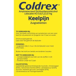 Online Coldrex Keeltablet zuigtablet