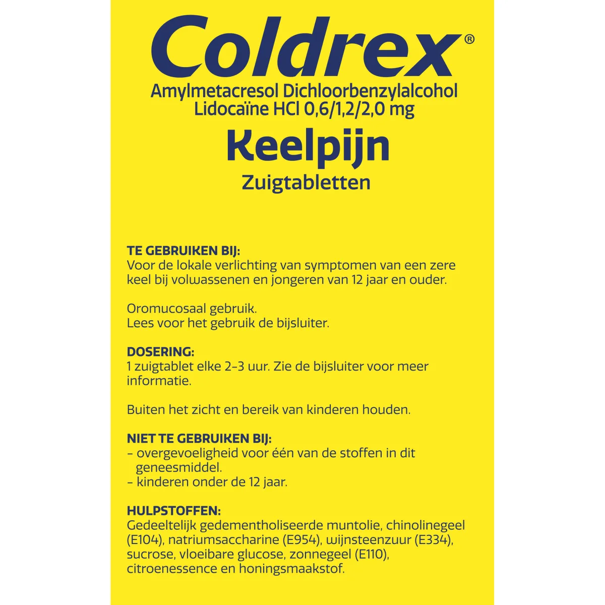 Online Coldrex Keeltablet zuigtablet