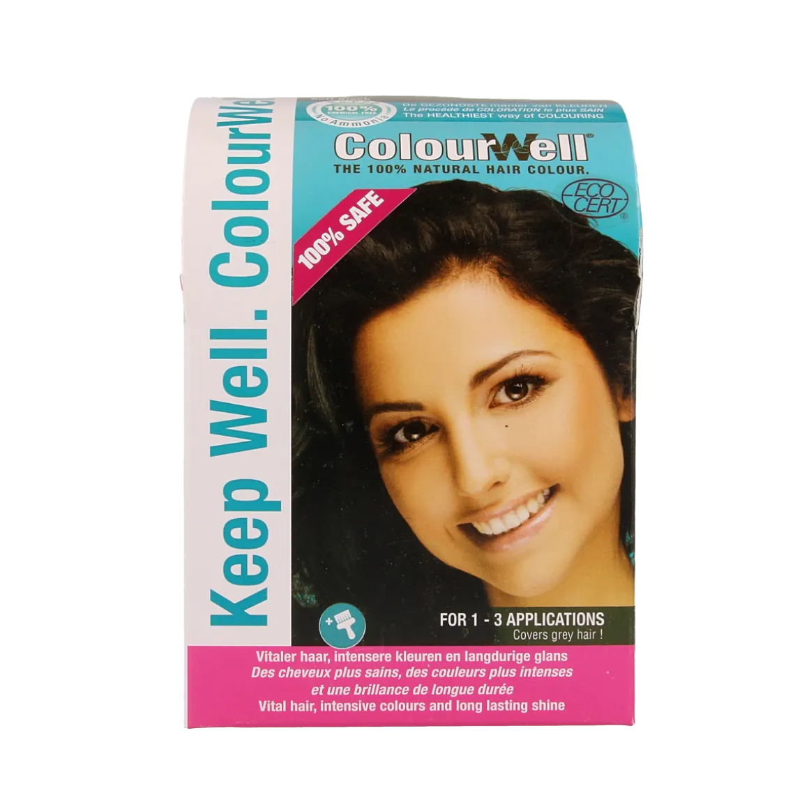 Colourwell 100% Natuurlijke haarkleuring mild zwart