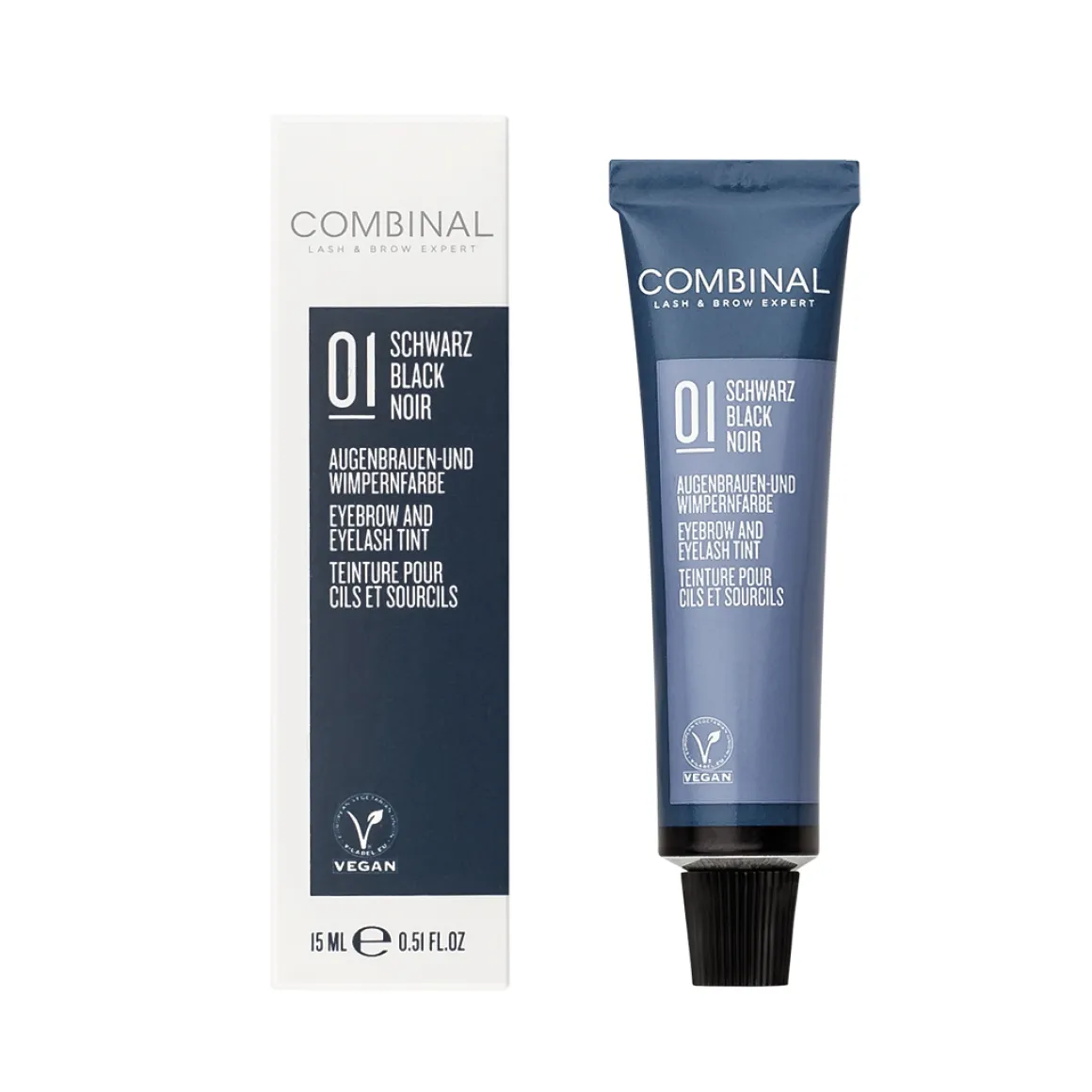 Combinal Wenkbrauwen wimperverf zwart