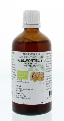 Cruydhof Curcuma longa / geelwortel tinctuur bio
