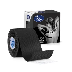 Sale Cure Tape Kinesiotape zwart 5cm x 5m