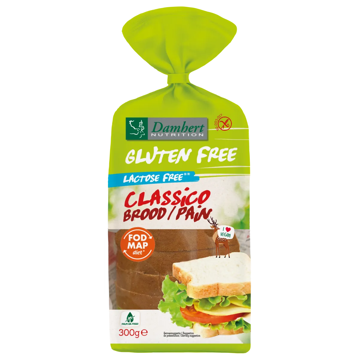 Online Damhert Classico brood glutenvrij